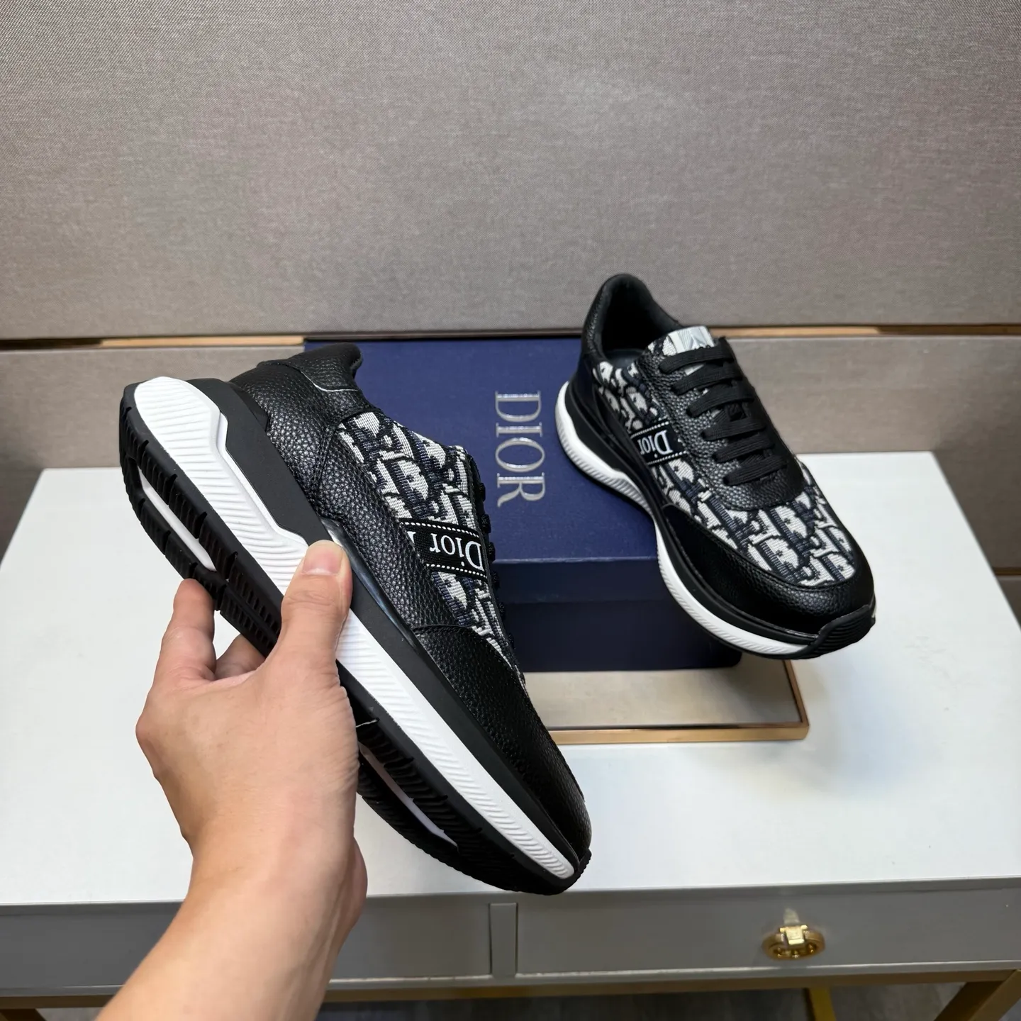 Men's men's shoes 💰pp462 [Dior~] Men's casual shoes 2025z cabinet sales simultaneously 🔶Size: 38-44 #️⃣ 🔷3 colors🔜The upper is made of multi-material splicing➕Mesh lining, comfortable and breathable, sole: original comfortable and wear-resistant outsole, ⚠️real thing📱photographed🎬real thing is better📢📢📢